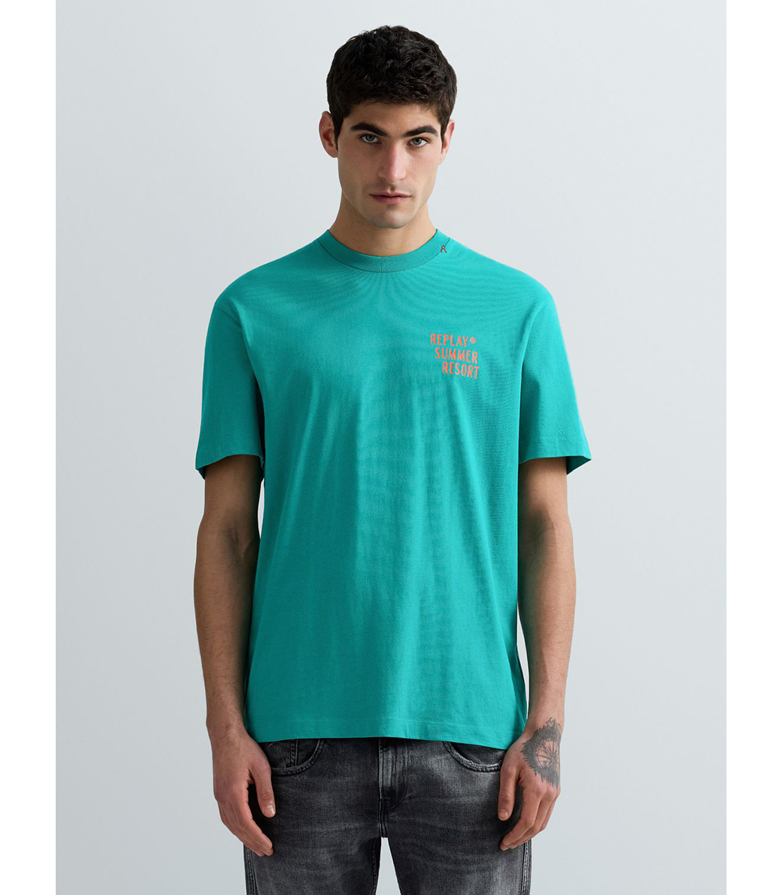 ヘビーコットンジャージーSICILYプリントTシャツ